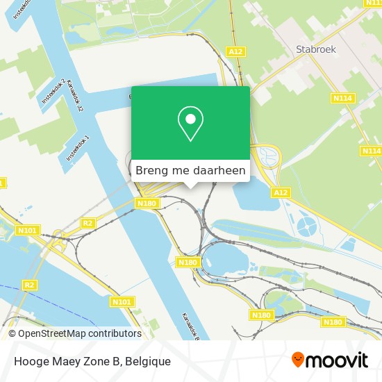 Hooge Maey Zone B kaart