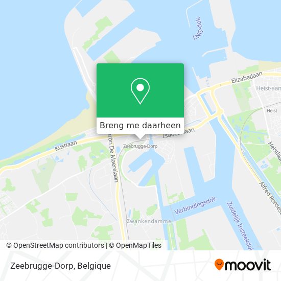 Zeebrugge-Dorp kaart
