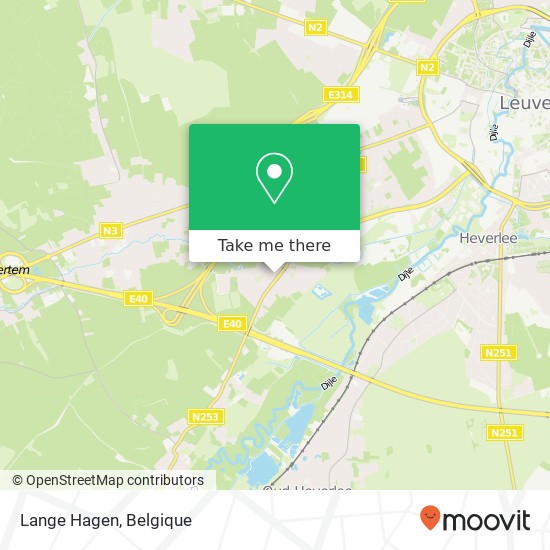 Lange Hagen kaart