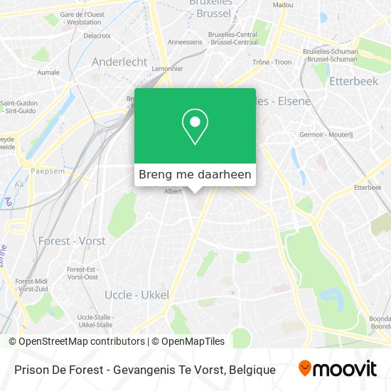 Prison De Forest - Gevangenis Te Vorst kaart