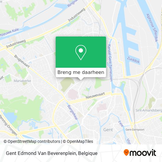 Gent Edmond Van Beverenplein kaart