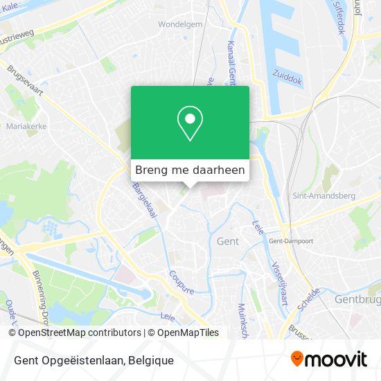 Gent Opgeëistenlaan kaart