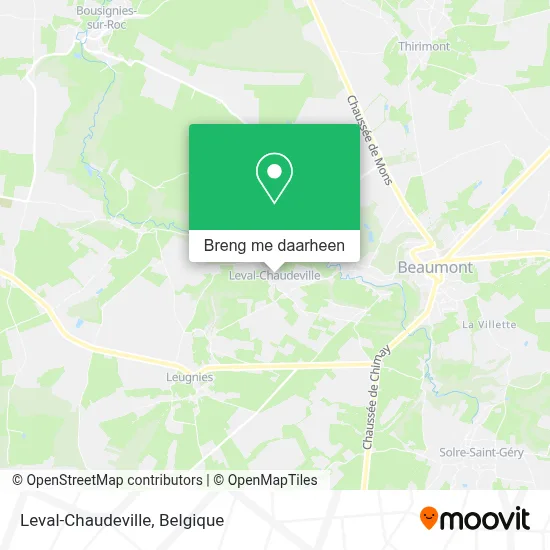 Leval-Chaudeville kaart