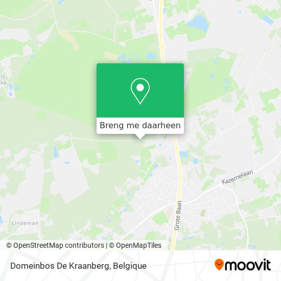 Domeinbos De Kraanberg kaart