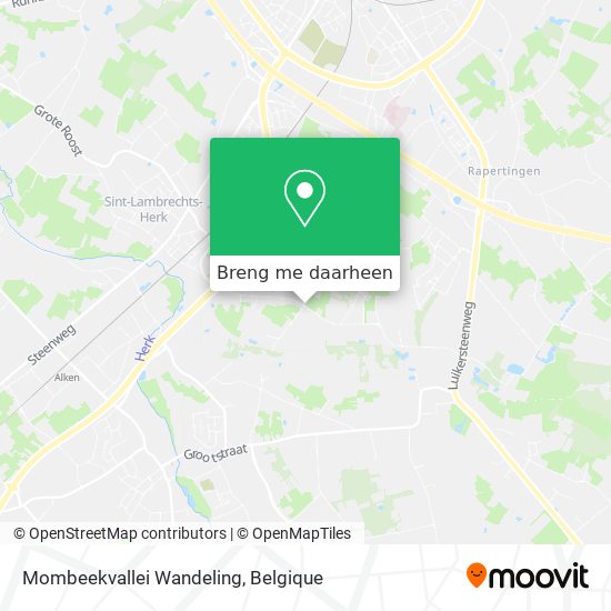 Mombeekvallei Wandeling kaart