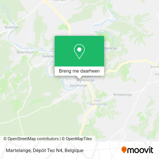 Martelange, Dépôt Tec N4 kaart