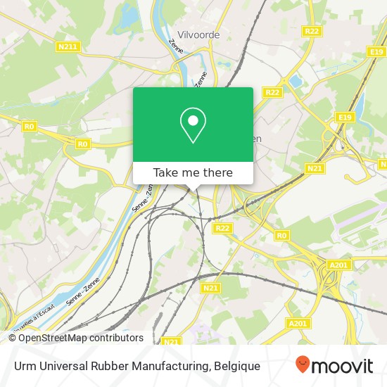 Urm Universal Rubber Manufacturing kaart