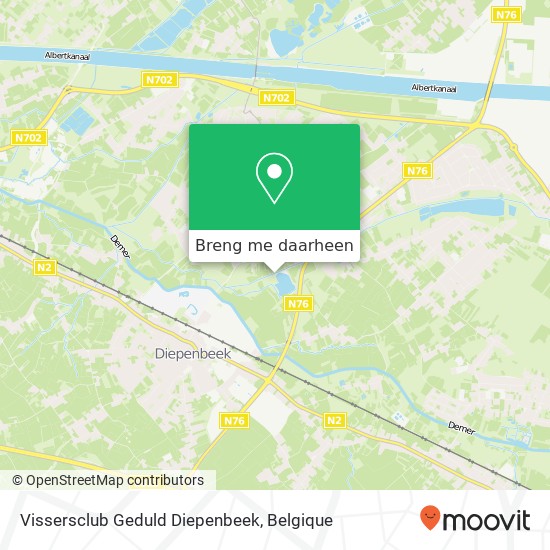 Vissersclub Geduld Diepenbeek kaart