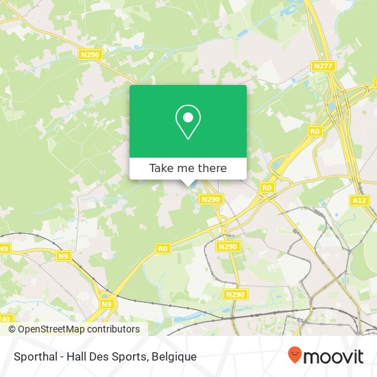 Sporthal - Hall Des Sports kaart