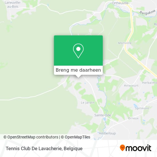 Tennis Club De Lavacherie kaart