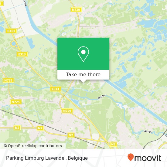 Parking Limburg Lavendel kaart