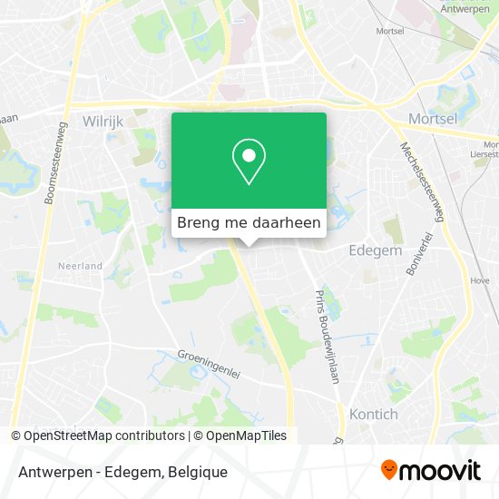 Antwerpen - Edegem kaart