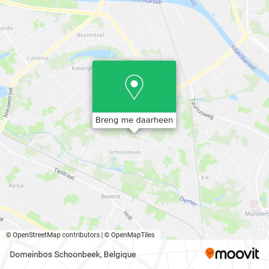 Domeinbos Schoonbeek kaart