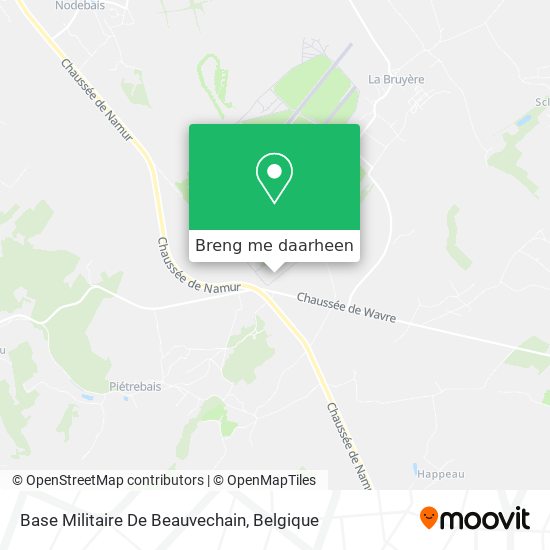 Base Militaire De Beauvechain kaart