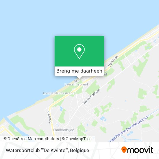 Watersportclub ""De Kwinte"" kaart