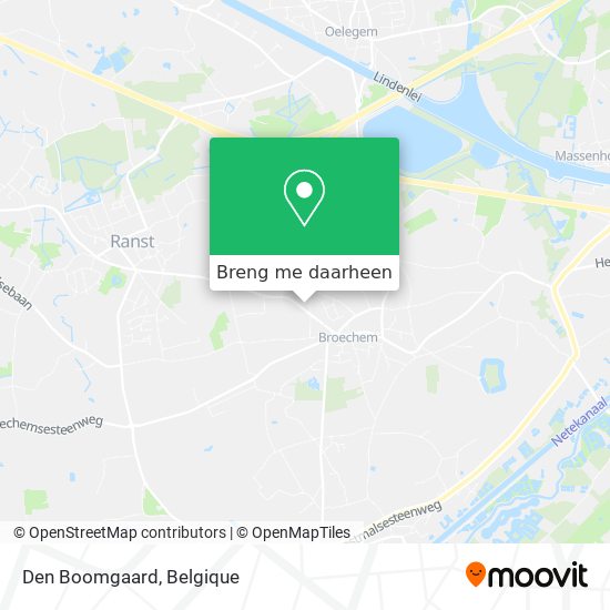 Den Boomgaard kaart