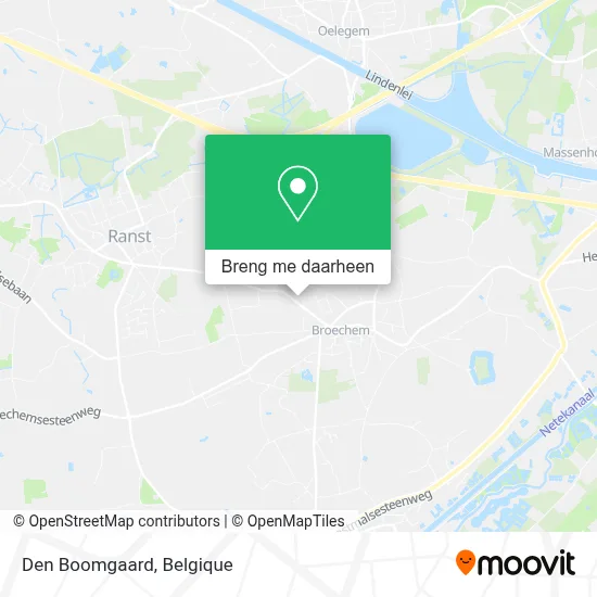 Den Boomgaard kaart