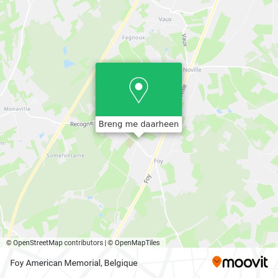 Foy American Memorial kaart