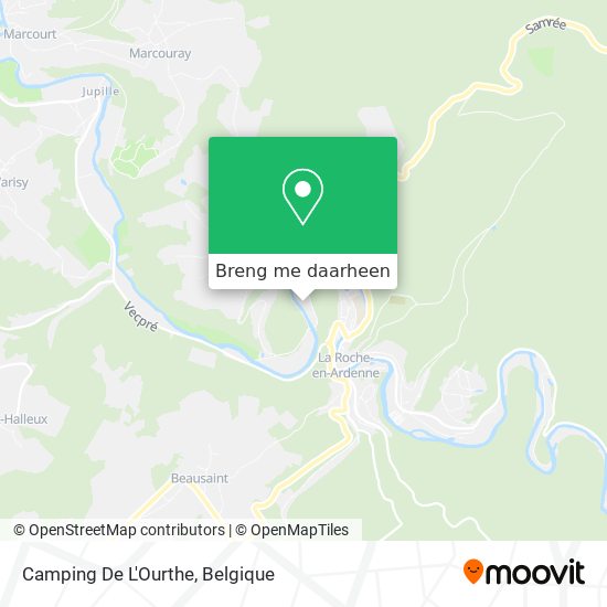 Camping De L'Ourthe kaart