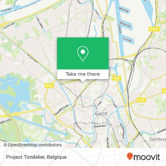 Project Tondelier kaart