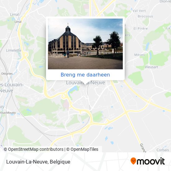 Louvain-La-Neuve kaart