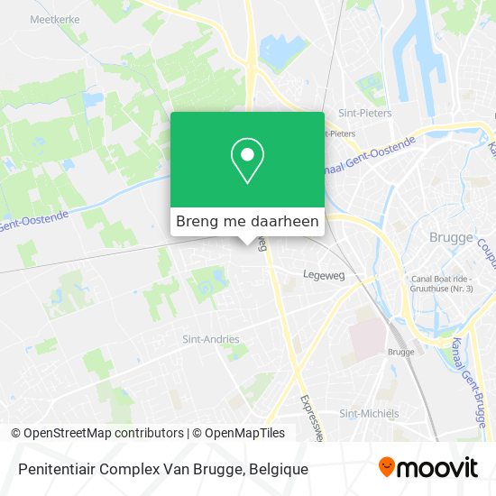 Penitentiair Complex Van Brugge kaart