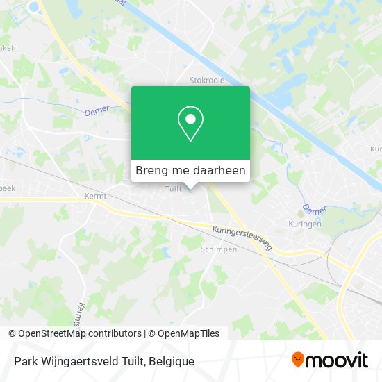 Park Wijngaertsveld Tuilt kaart