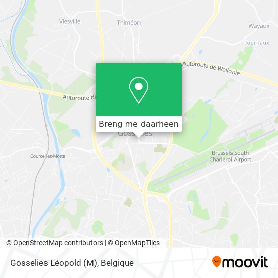 Gosselies Léopold (M) kaart