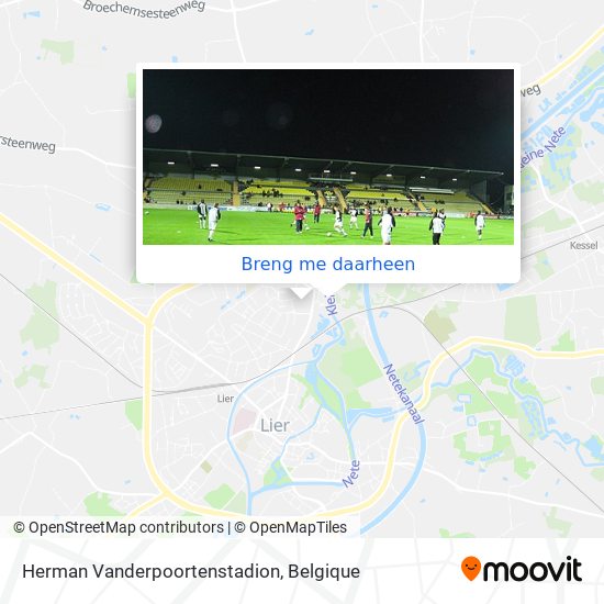 Herman Vanderpoortenstadion kaart