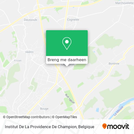 Institut De La Providence De Champion kaart