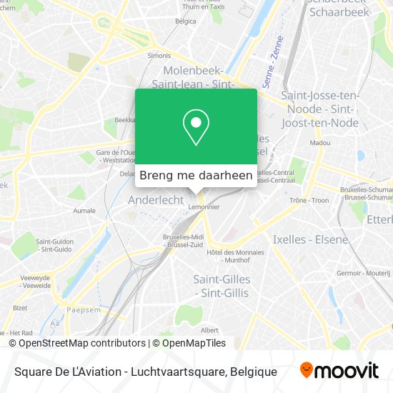 Square De L'Aviation - Luchtvaartsquare kaart