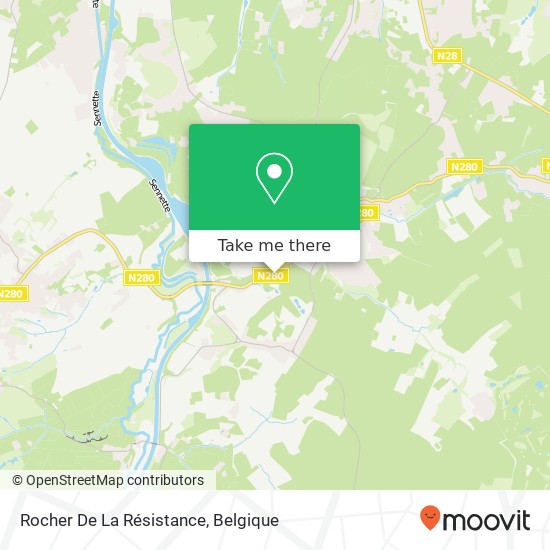 Rocher De La Résistance kaart