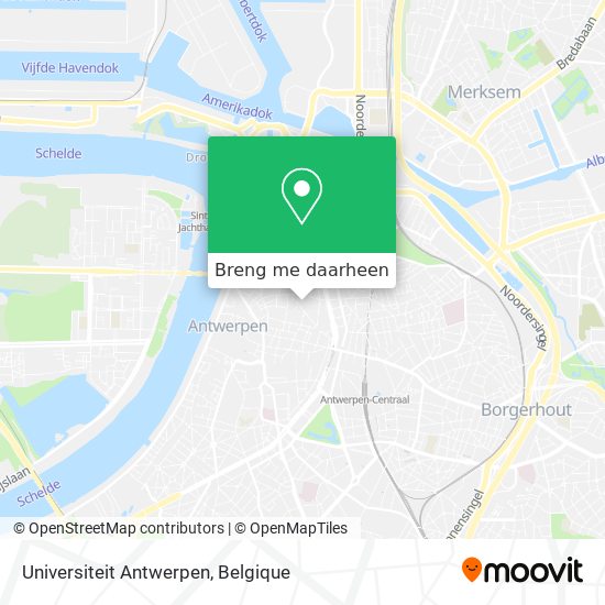 Universiteit Antwerpen kaart