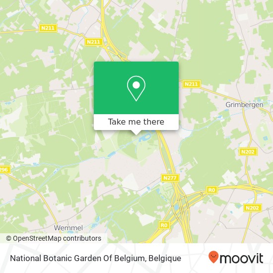 National Botanic Garden Of Belgium kaart