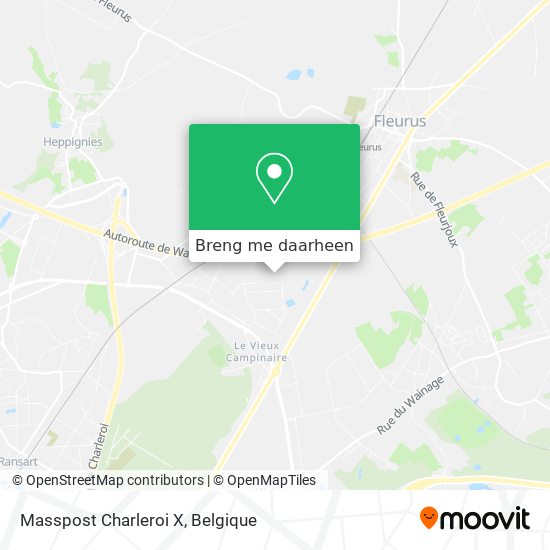 Masspost Charleroi X kaart