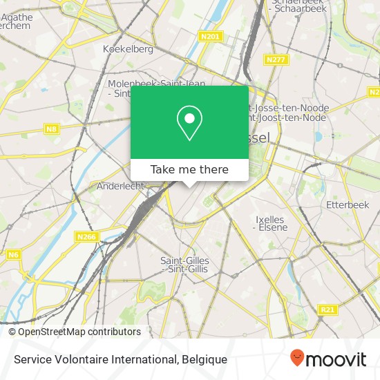 Service Volontaire International kaart