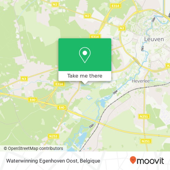 Waterwinning Egenhoven Oost kaart