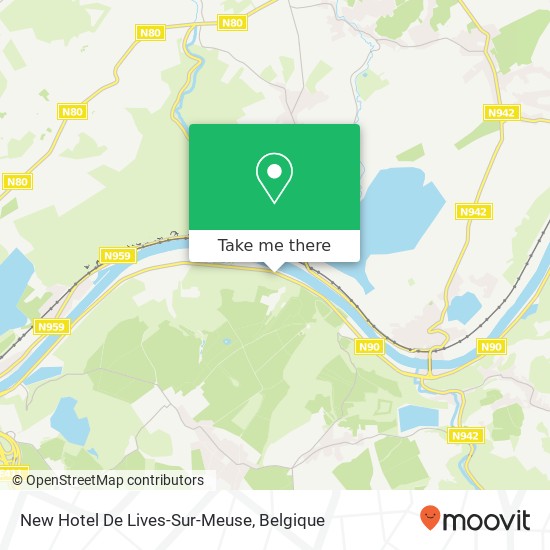 New Hotel De Lives-Sur-Meuse kaart