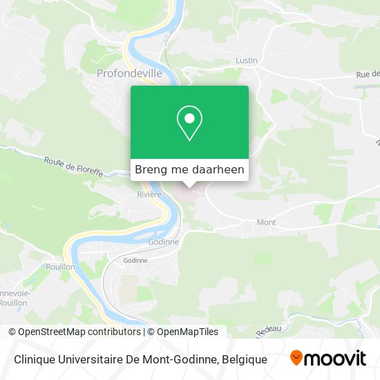 Clinique Universitaire De Mont-Godinne kaart