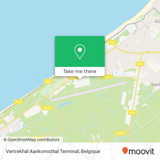 Vertrekhal Aankomsthal Terminal kaart