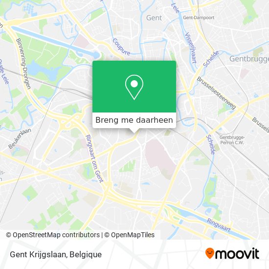 Gent Krijgslaan kaart