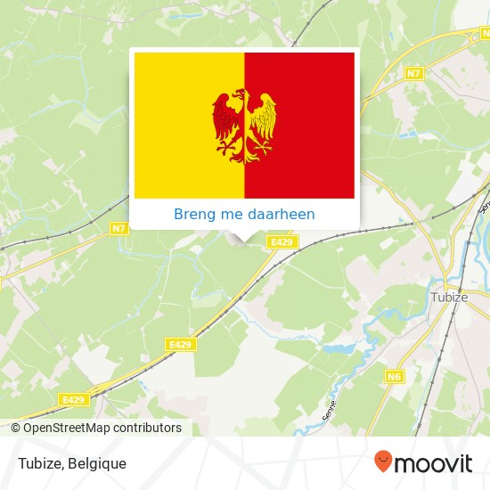 Tubize kaart