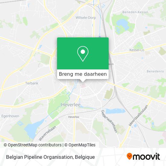 Belgian Pipeline Organisation kaart