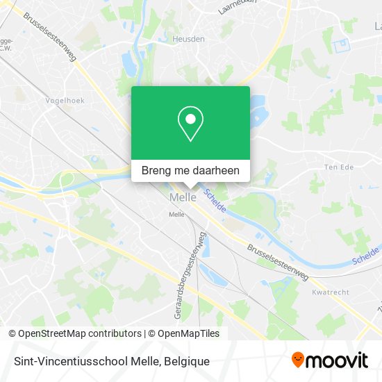Sint-Vincentiusschool Melle kaart