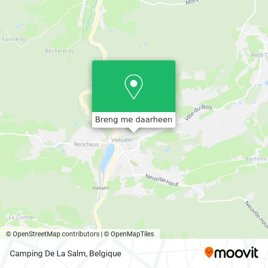 Camping De La Salm kaart