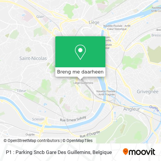 P1 : Parking Sncb Gare Des Guillemins kaart