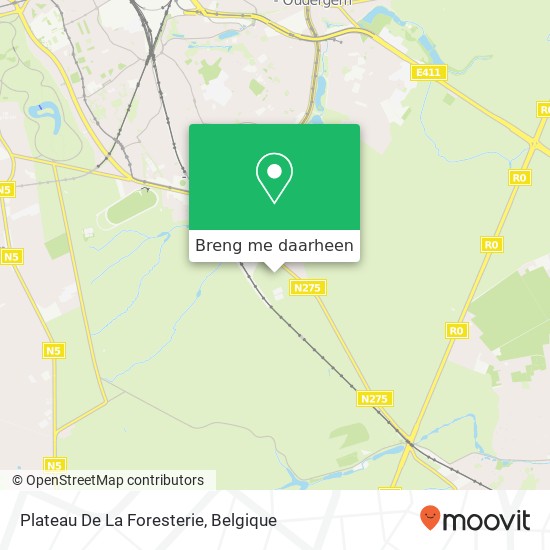 Plateau De La Foresterie kaart