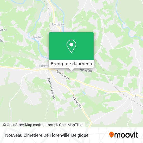 Nouveau Cimetière De Florenville kaart