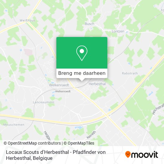 Locaux Scouts d'Herbesthal - Pfadfinder von Herbesthal kaart