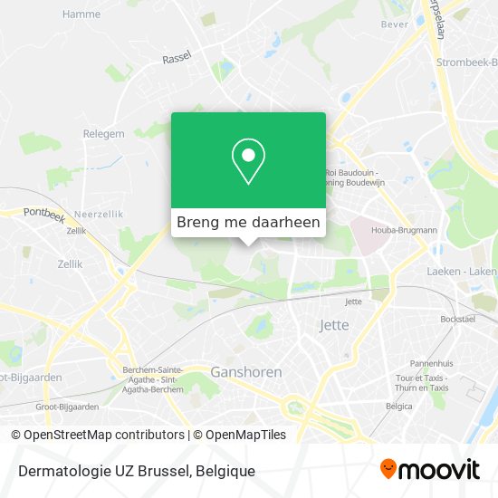 Dermatologie UZ Brussel kaart